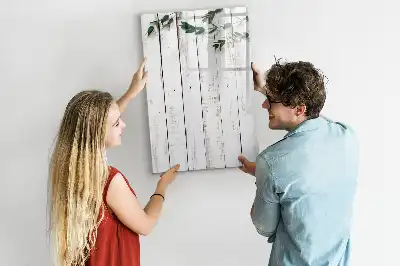 Holzpaneel beschreibbare Magnettafel