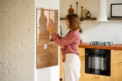 Holzpaneele beschreibbare Magnettafel