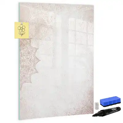 Magnettafel beschreibbar mit Mandala-Motiv