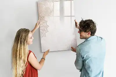 Magnettafel beschreibbar mit Mandala-Motiv