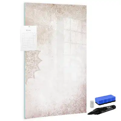 Magnettafel beschreibbar mit Mandala-Motiv