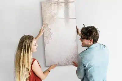Magnettafel beschreibbar mit Mandala-Motiv