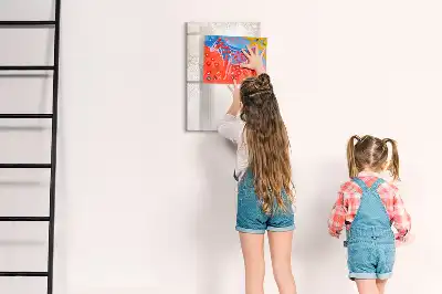 Magnettafel beschreibbar mit Mandala-Motiv