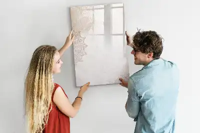 Magnettafel beschreibbar mit Mandala-Motiv