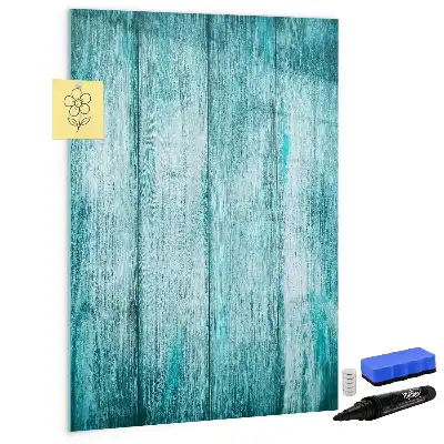 Magnettafel zum Schreiben aus blauem Holz