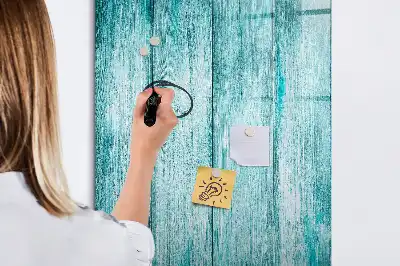 Magnettafel zum Schreiben aus blauem Holz