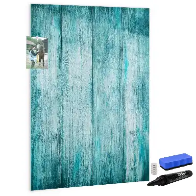 Magnettafel zum Schreiben aus blauem Holz