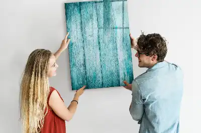 Magnettafel zum Schreiben aus blauem Holz
