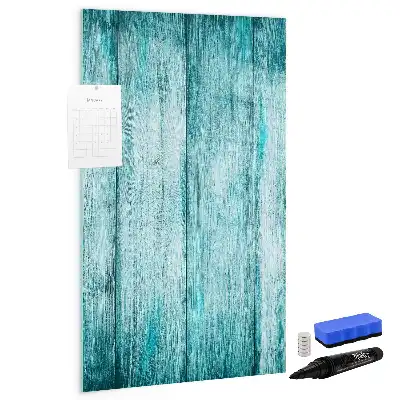 Magnettafel zum Schreiben aus blauem Holz