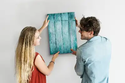 Magnettafel zum Schreiben aus blauem Holz