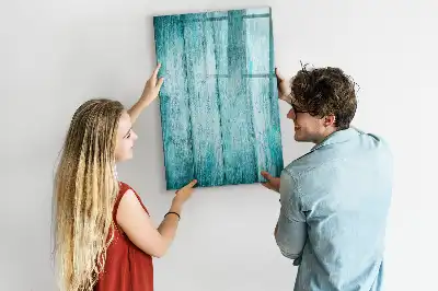 Magnettafel zum Schreiben aus blauem Holz