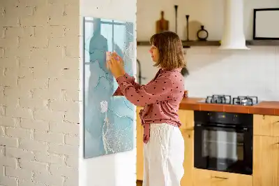 Magnettafel zum Schreiben in Dekormarmoroptik
