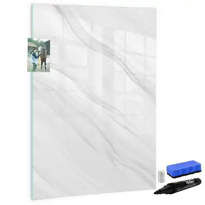 Magnettafel beschreibbar mit Marmorwellen Optik