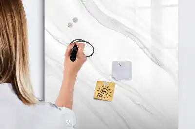 Magnettafel beschreibbar mit Marmorwellen Optik