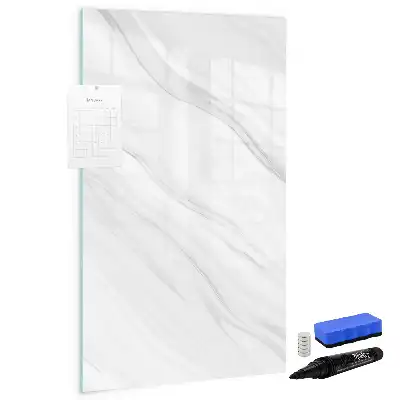 Magnettafel beschreibbar mit Marmorwellen Optik