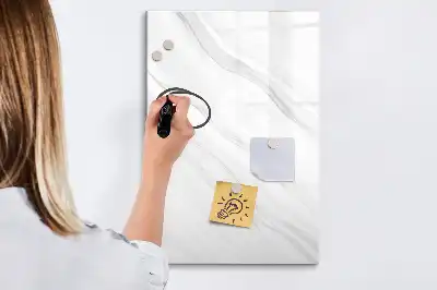 Magnettafel beschreibbar mit Marmorwellen Optik