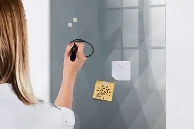 Magnettafel zum Schreiben mit Motiv Graue Wellen-Abstraktion