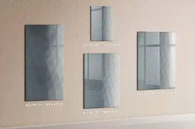 Magnettafel zum Schreiben mit Motiv Graue Wellen-Abstraktion