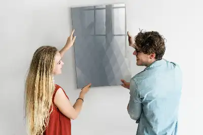 Magnettafel zum Schreiben mit Motiv Graue Wellen-Abstraktion