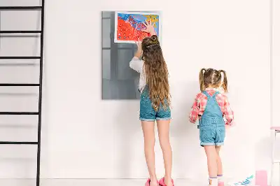 Magnettafel zum Schreiben mit Motiv Graue Wellen-Abstraktion