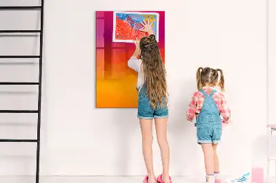 Beschreibbare Magnettafel im Design Farbverlauf Sonnenaufgang
