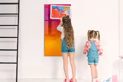 Beschreibbare Magnettafel im Design Farbverlauf Sonnenaufgang
