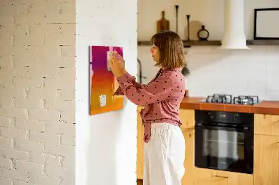 Beschreibbare Magnettafel im Design Farbverlauf Sonnenaufgang