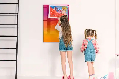 Beschreibbare Magnettafel im Design Farbverlauf Sonnenaufgang