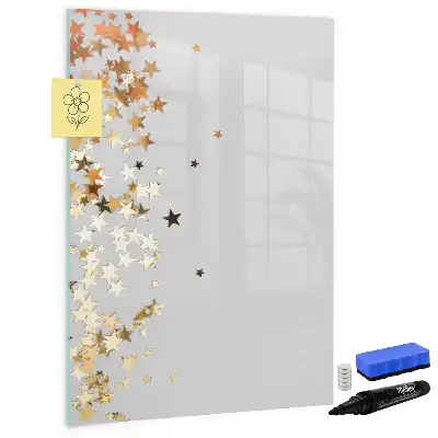 Magnettafel beschreibbar mit Sternenmotiv