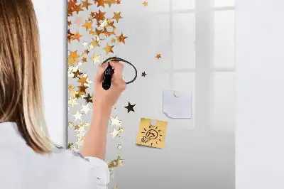 Magnettafel beschreibbar mit Sternenmotiv