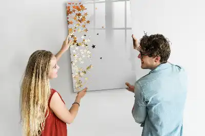 Magnettafel beschreibbar mit Sternenmotiv