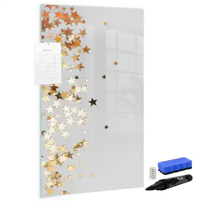 Magnettafel beschreibbar mit Sternenmotiv