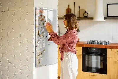 Magnettafel beschreibbar mit Sternenmotiv