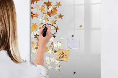 Magnettafel beschreibbar mit Sternenmotiv