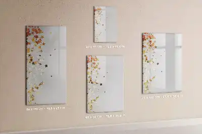 Magnettafel beschreibbar mit Sternenmotiv