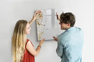 Magnettafel beschreibbar mit Sternenmotiv