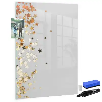 Magnettafel beschreibbar mit Sternenmotiv