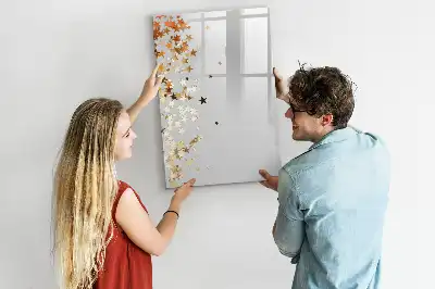 Magnettafel beschreibbar mit Sternenmotiv