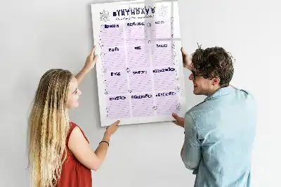 Magnettafel beschreibbar mit Motiv Geburtsort