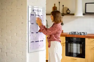 Magnettafel beschreibbar mit Motiv Geburtsort