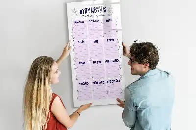 Magnettafel beschreibbar mit Motiv Geburtsort