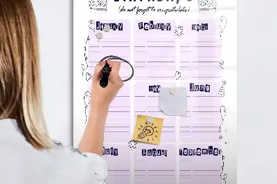 Magnettafel beschreibbar mit Motiv Geburtsort