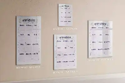 Magnettafel beschreibbar mit Motiv Geburtsort