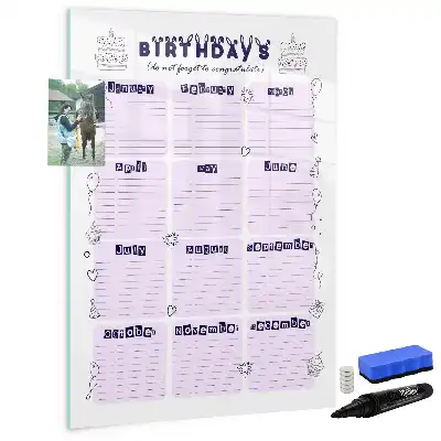 Magnettafel beschreibbar mit Motiv Geburtsort
