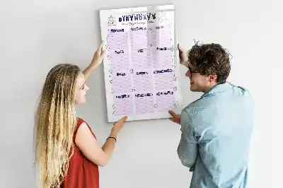 Magnettafel beschreibbar mit Motiv Geburtsort