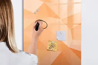 Beschreibbare Magnettafel Motiv Dreieck-Abstraktion