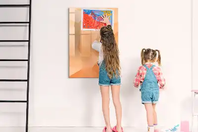 Beschreibbare Magnettafel Motiv Dreieck-Abstraktion