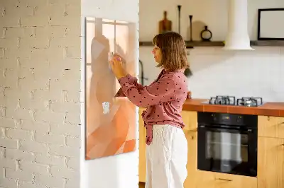 Beschreibbare Magnettafel Motiv Dreieck-Abstraktion