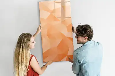 Beschreibbare Magnettafel Motiv Dreieck-Abstraktion