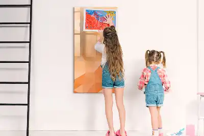 Beschreibbare Magnettafel Motiv Dreieck-Abstraktion